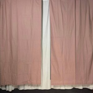 Штори червоні пудрові