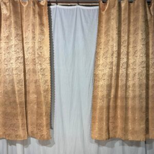 Штори золото з орнаментом