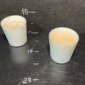 Підсвічник білий скло