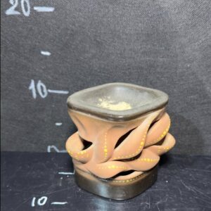 Підсвічник коричневий керамічний