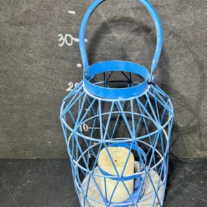 Підсвічник голубий сітка