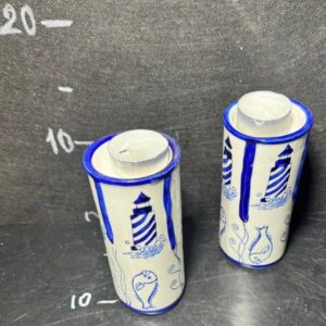 Підсвічник біло-синій