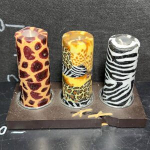 Свічки з принтом та підставкою