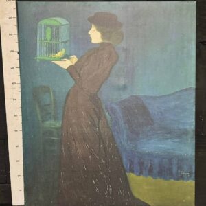 Картина " Жінка з пташиної кліткою"