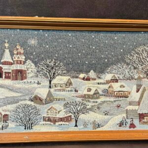 Картина вишивка "Зима"