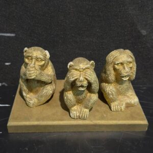 Статуетка Бронза "Не скажу, не бачу, не чую"