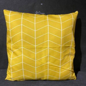 Подушка жовта геометрія