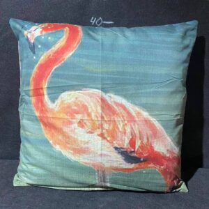 Подушка мятна фламінго