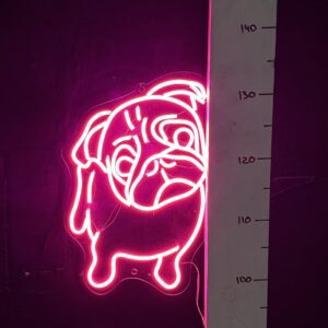 Неон вивіска "Мопс"