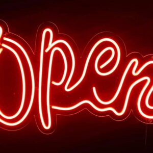 Неон вивіска "Open"