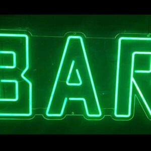 Неон вивіска "BAR"