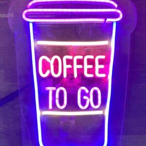 Неон вивіска Coffee to go